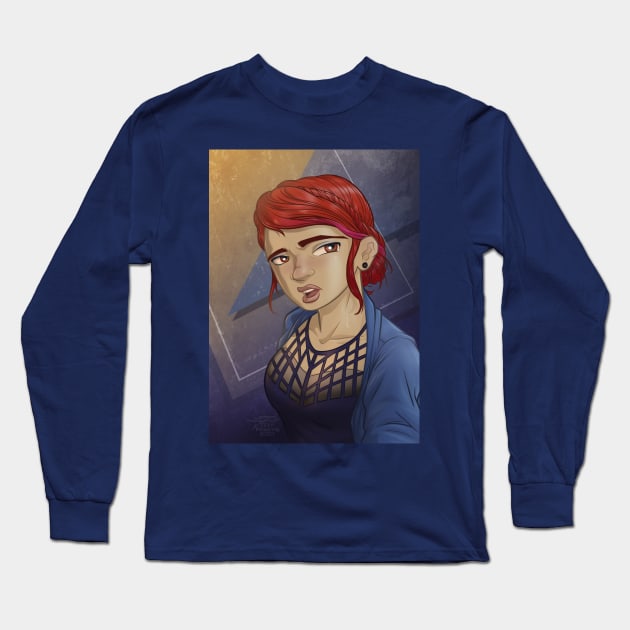 Dwarven Girl Long Sleeve T-Shirt by jpowersart